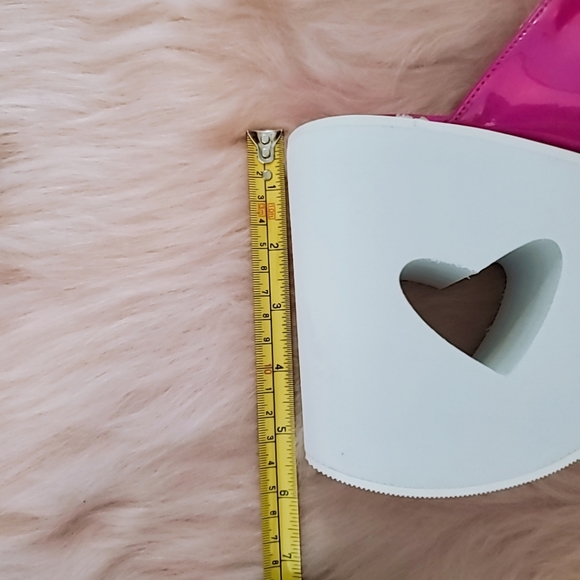 NWOB Heart Cutout Chunky Platform Mules - Picture 7 of 7